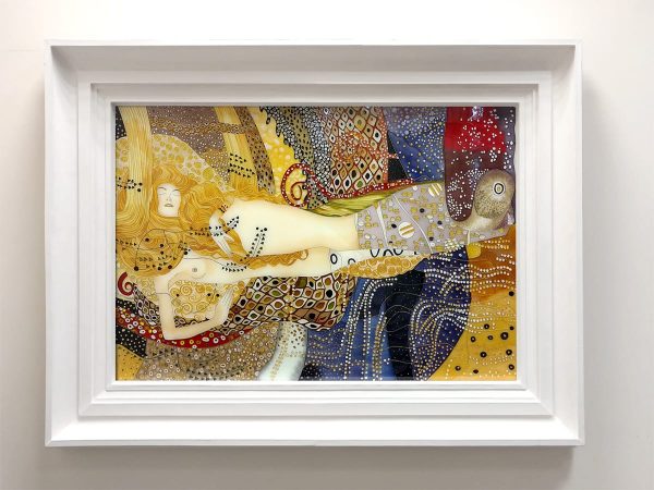 Witraż malowany – Klimt “Węże wodne”